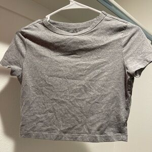 Gray Women's Crop Top